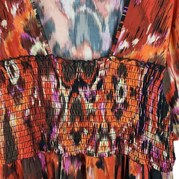 Plus size 3x psychedelic tie dye print top - Picture 5 of 5